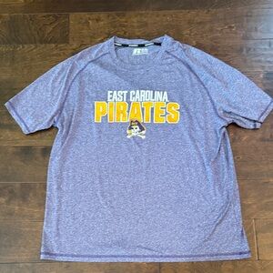 ECU Russell Athletic Heather Purple East Carolina Pirates Tee 2XL Like New